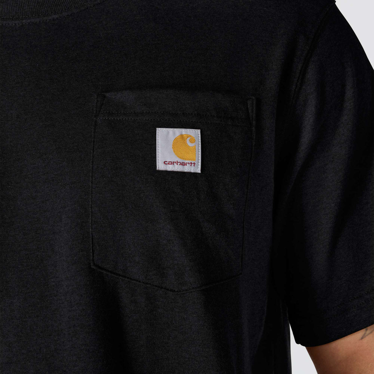Carhartt Dearborn Relaxed Fit Heavyweight K87 Pocket T-Shirt - Black