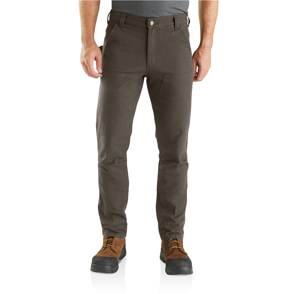 Carhartt DOUBLE FRONT Straight fit stretch pants Tarmac