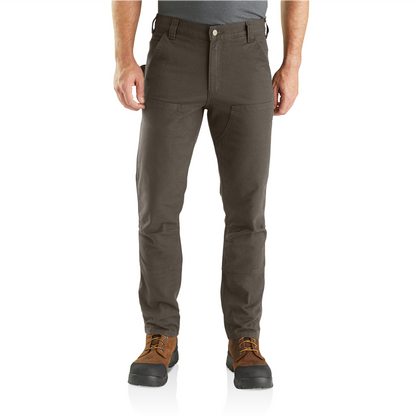 Carhartt DOUBLE FRONT Straight fit stretch pants Tarmac