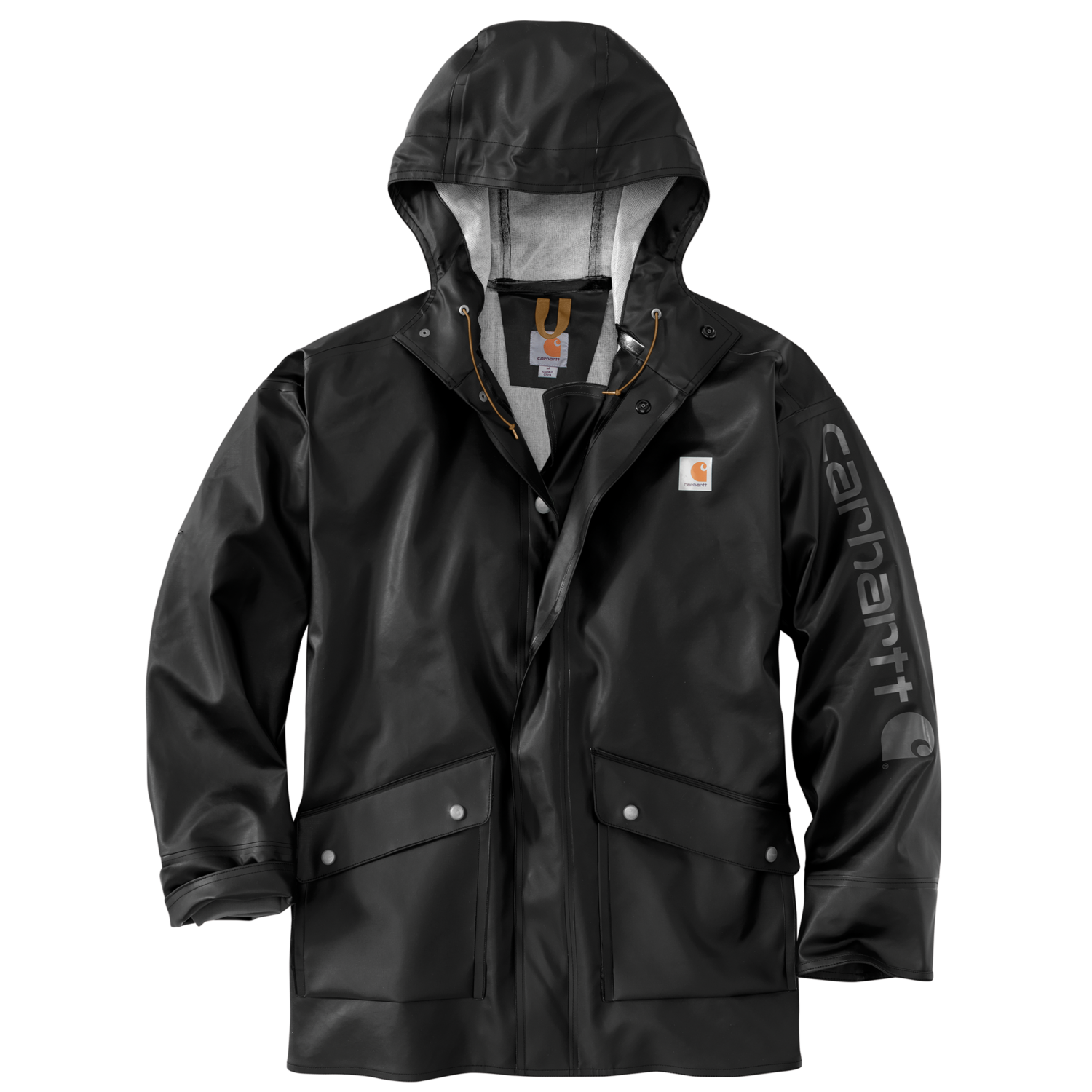 Carhartt Midweight Waterproof Rainstorm Coat in Black