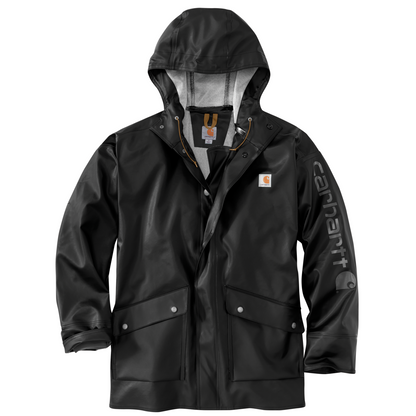 Carhartt Midweight Waterproof Rainstorm Coat in Black