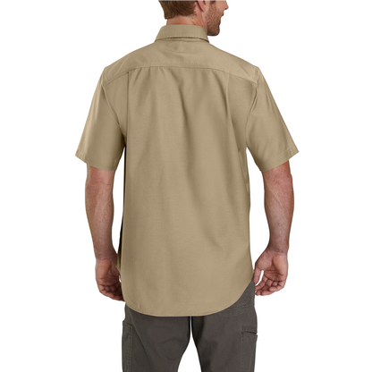 Carhartt Rigby Solid Short Sleeve Shirt in Dark Khaki