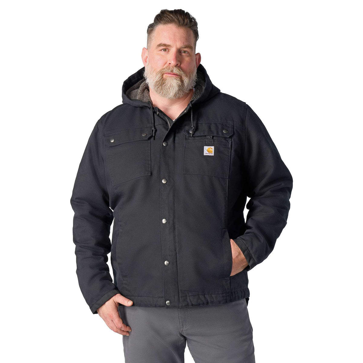Carhartt Bartlett Washed Duck Jacket - Black