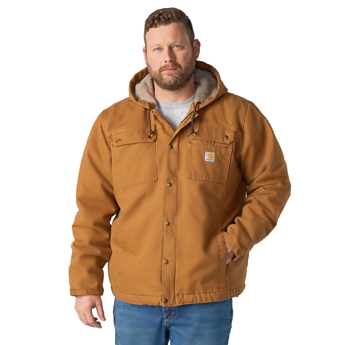 Carhartt Bartlett Washed Duck Jacket - Carhartt Brown