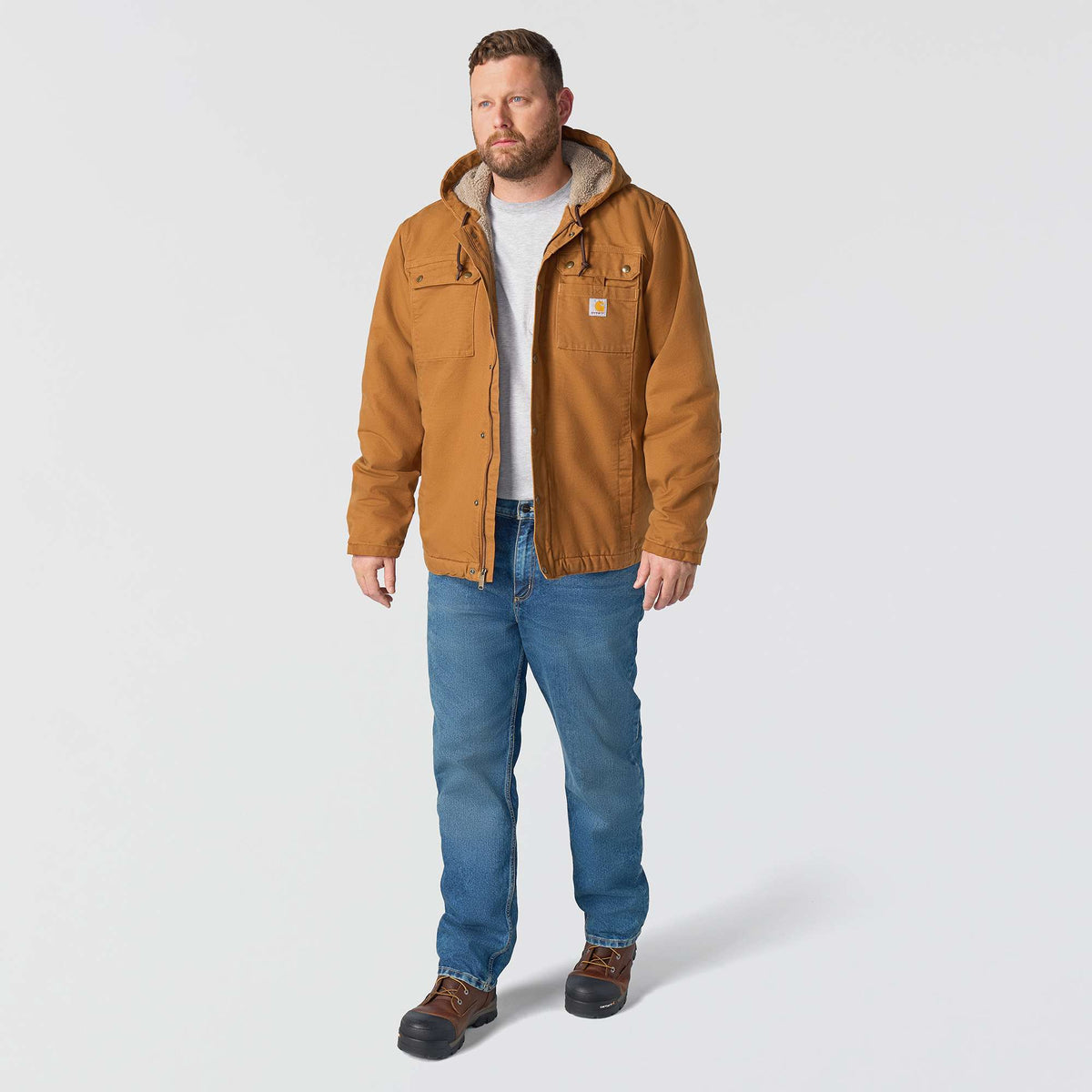 Carhartt Bartlett Washed Duck Jacket - Carhartt Brown