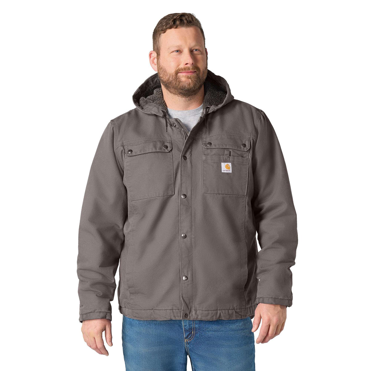 Carhartt Bartlett Washed Duck Jacket - Gravel