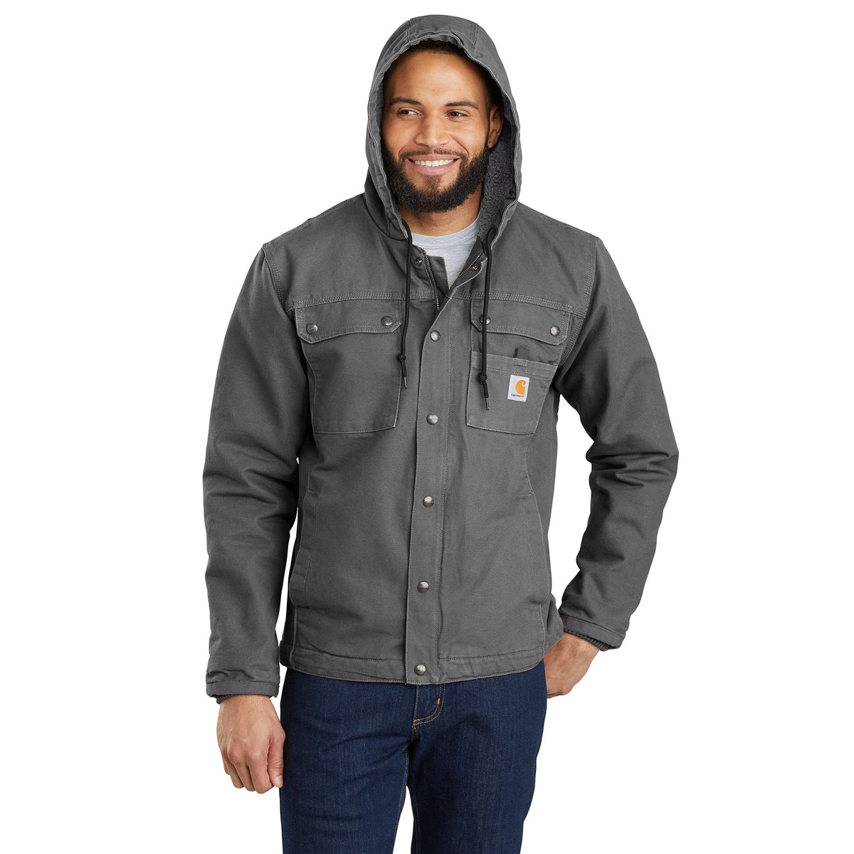 Carhartt Bartlett Washed Duck Jacket - Gravel