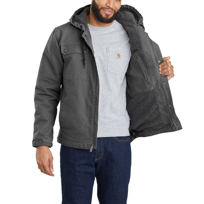 Carhartt Bartlett Washed Duck Jacket - Gravel