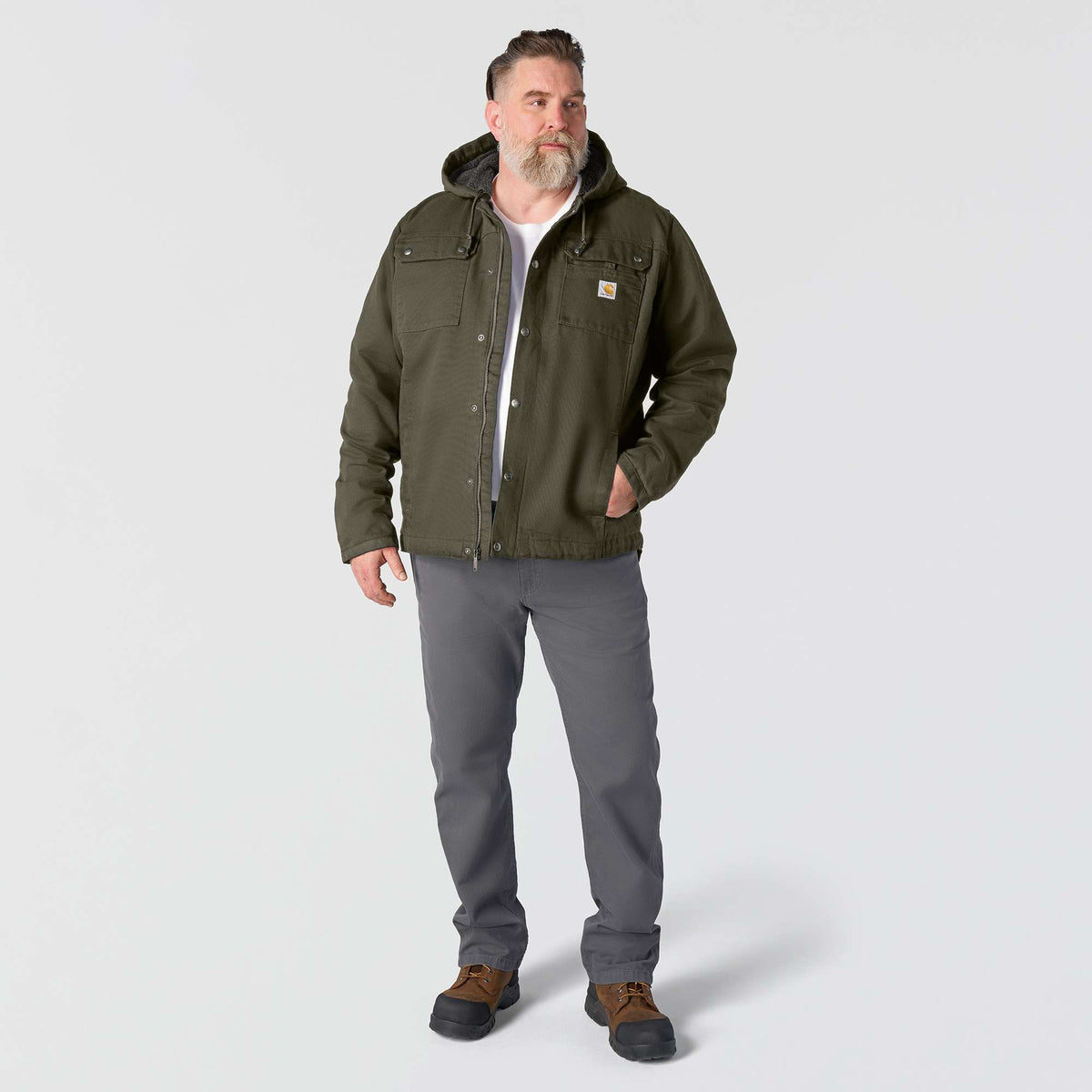 Carhartt Bartlett Washed Duck Jacket - Arctic Moss