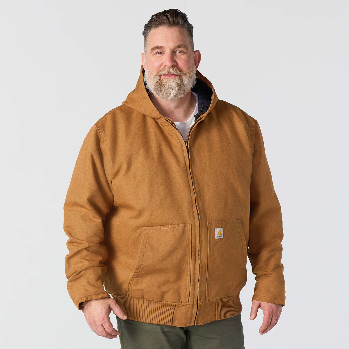 Carhartt Washed Duck Active Jacket - Carhartt Brown