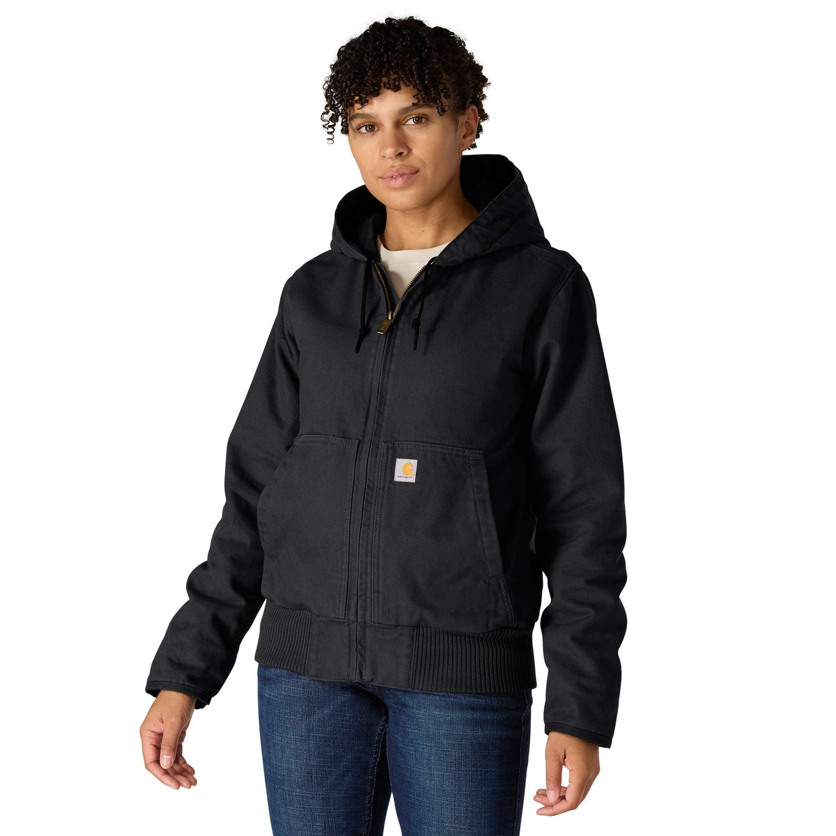 Carhartt Womens Washed Duck Active Jacket - Black