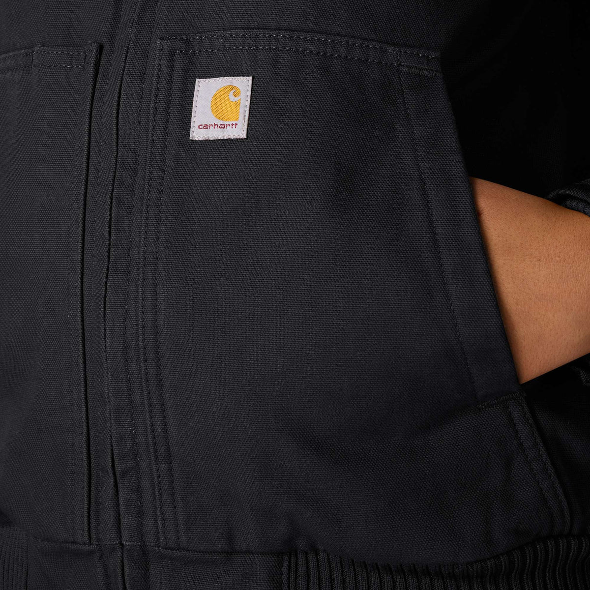 Carhartt Womens Washed Duck Active Jacket - Black