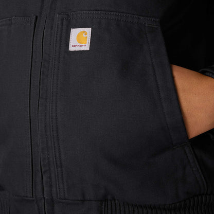 Carhartt Womens Washed Duck Active Jacket - Black