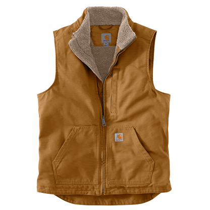 Carhartt Washed Duck Sherpa Lined Mock Neck Vest