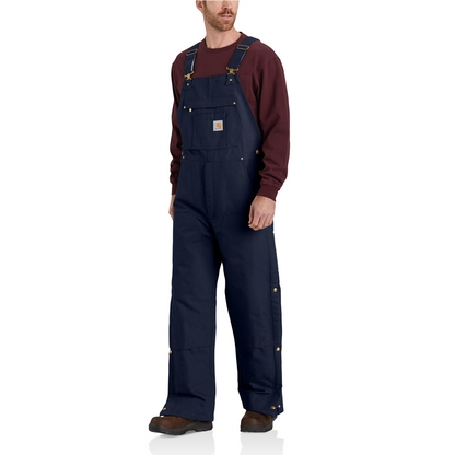 Carhartt Firm Duck Insulated Bib Overall - Black