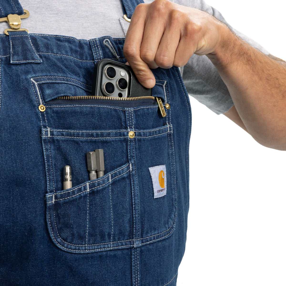 Carhartt Loose Fit Denim Bib Overall - Darkstone