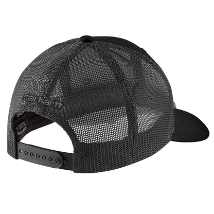 Carhartt Rugged Flex Twill Mesh-Back Logo Patch Cap - Black