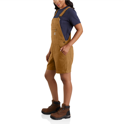 Carhartt Womens Rugged Flex Canvas Shortall