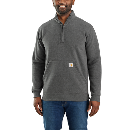 Carhartt Midweight Loose Fit Quarterzip Mock Neck Sweatshirt