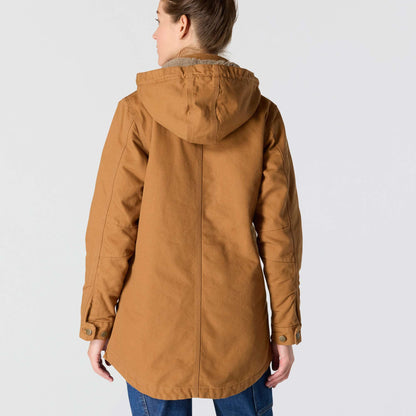 Carhartt Womens Loose Fit Weathered Duck Coat - Carhartt Brown