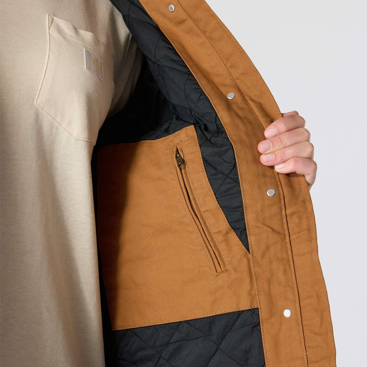 Carhartt Womens Loose Fit Weathered Duck Coat - Carhartt Brown