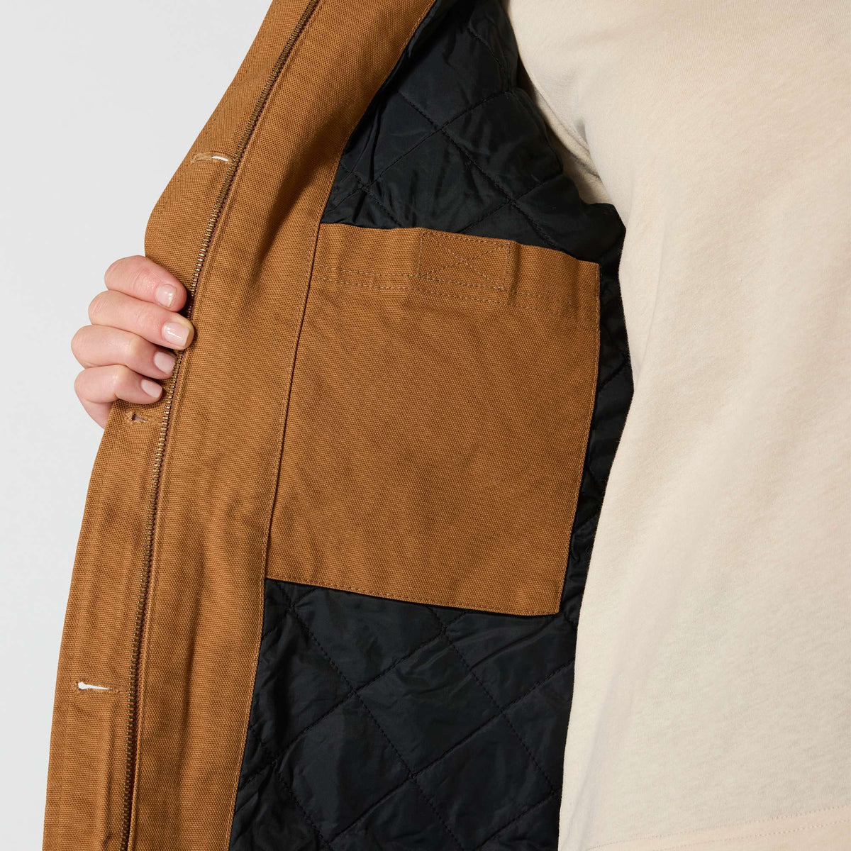 Carhartt Womens Loose Fit Weathered Duck Coat - Carhartt Brown