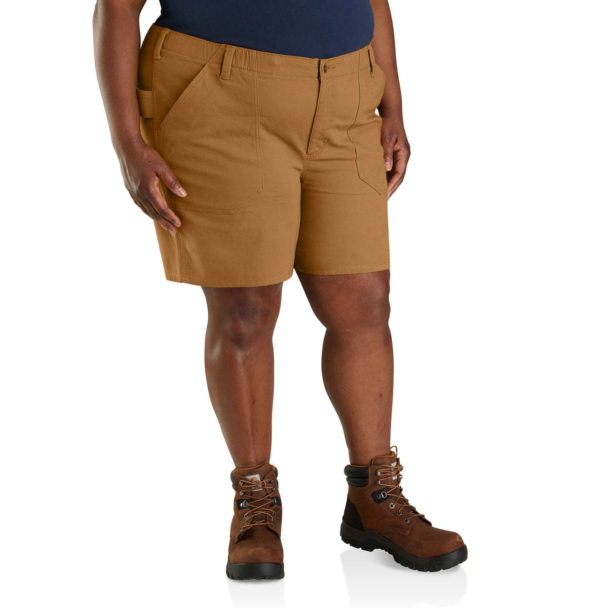 Carhartt Womens Relaxed Fit Canvas Work Short - Carhartt Brown
