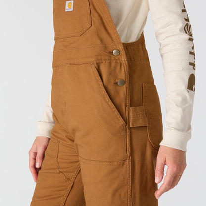 Carhartt Womens Ashland/Double Front Bib Overall - Carhartt Brown