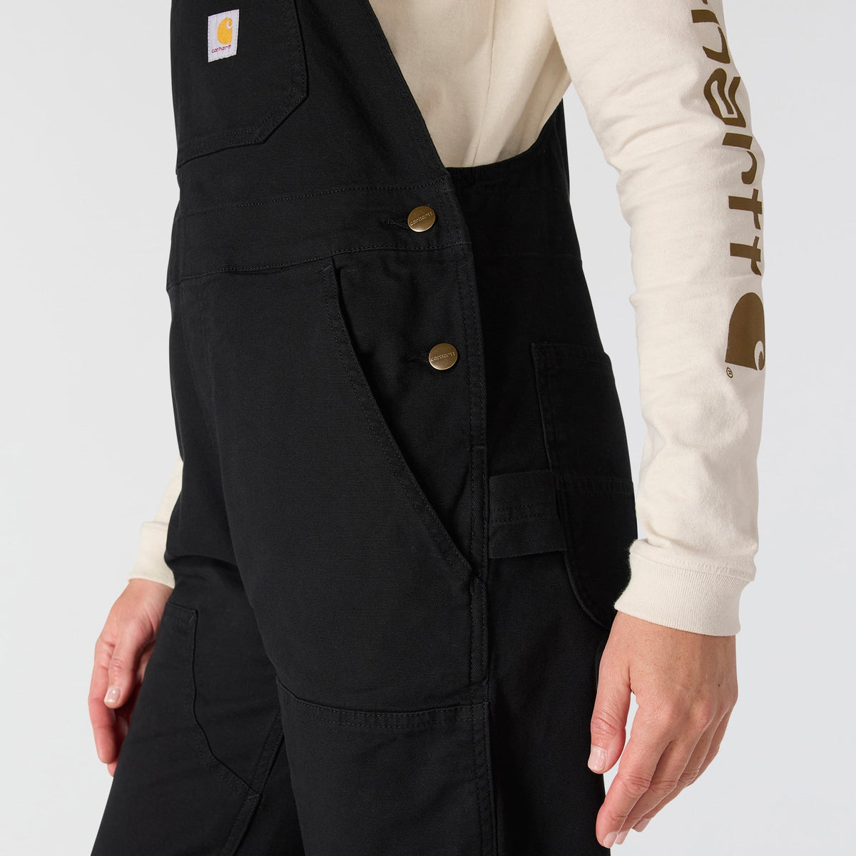 Carhartt Womens Ashland/Double Front Bib Overall - Black