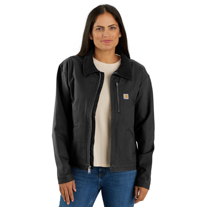 Carhartt Womens Detroit Relaxed fit Canvas Jacket - Black