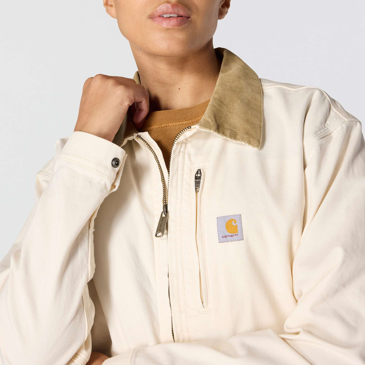 Carhartt Womens Detroit Relaxed fit Canvas Jacket - Natural