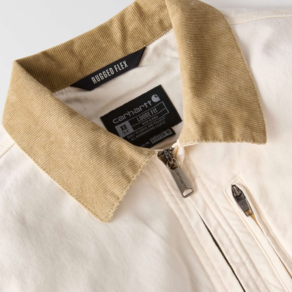 Carhartt Womens Detroit Relaxed fit Canvas Jacket - Natural