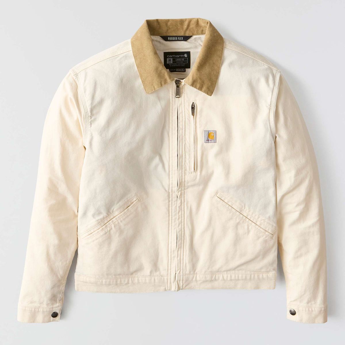 Carhartt Womens Detroit Relaxed fit Canvas Jacket - Natural