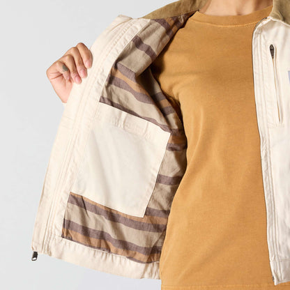 Carhartt Womens Detroit Relaxed fit Canvas Jacket - Natural
