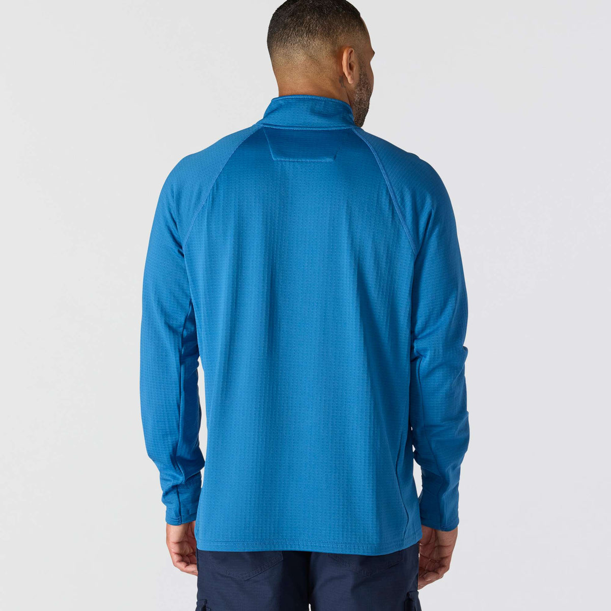 Carhartt FORCE Relaxed Fit Mock Neck Half Zip T-Shirt - Dark Horizon Blue