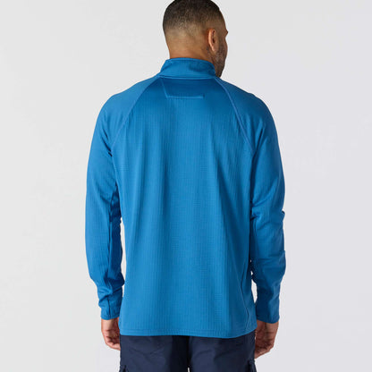 Carhartt FORCE Relaxed Fit Mock Neck Half Zip T-Shirt - Dark Horizon Blue