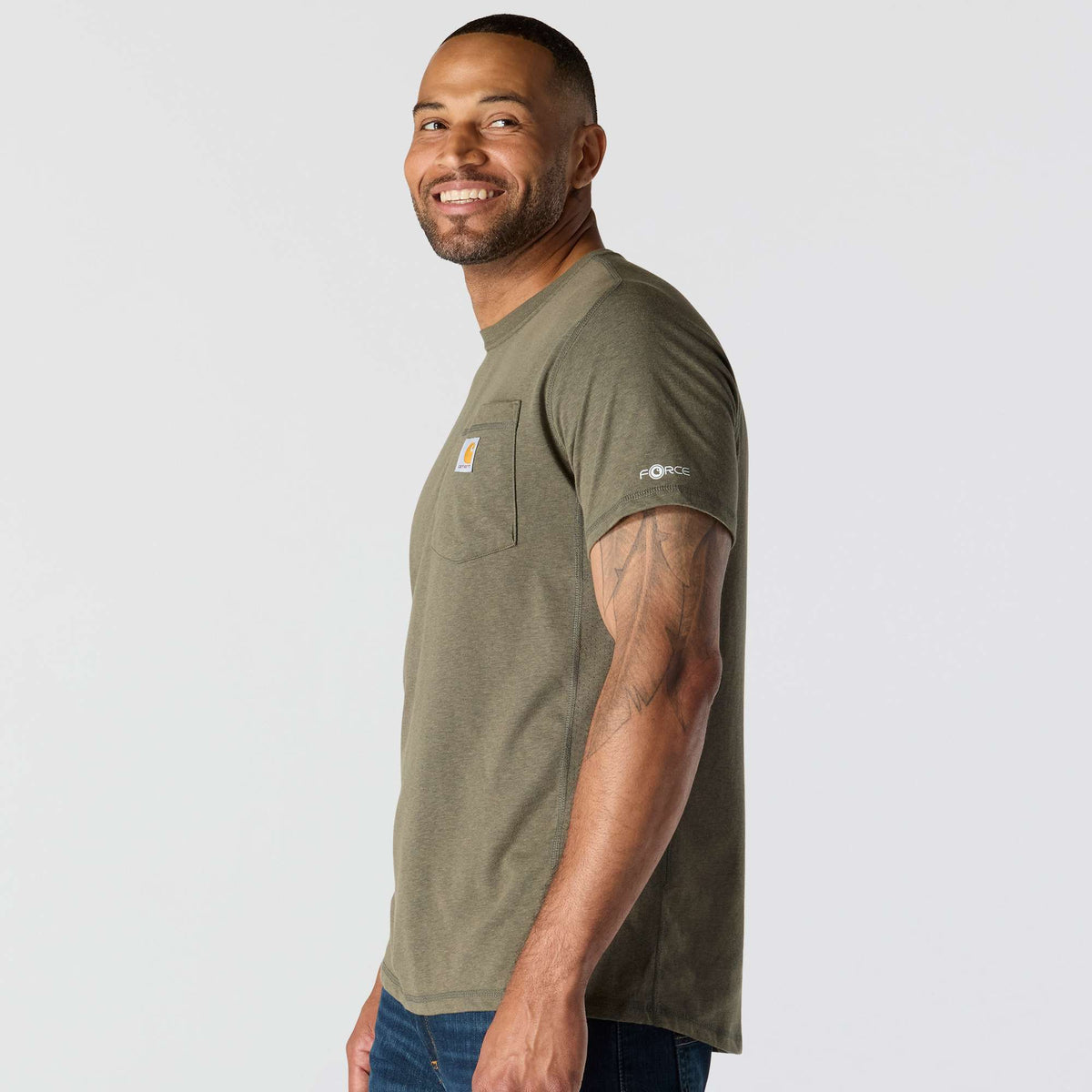 Carhartt Force Relaxed Fit Midweight Pocket T Shirt - Basil