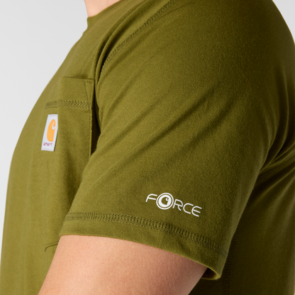Carhartt Force Midweight Pocket T - Dark Bronzed Green