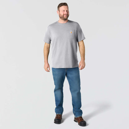 Carhartt Force Relaxed Fit Midweight Pocket T Shirt - Heather Grey