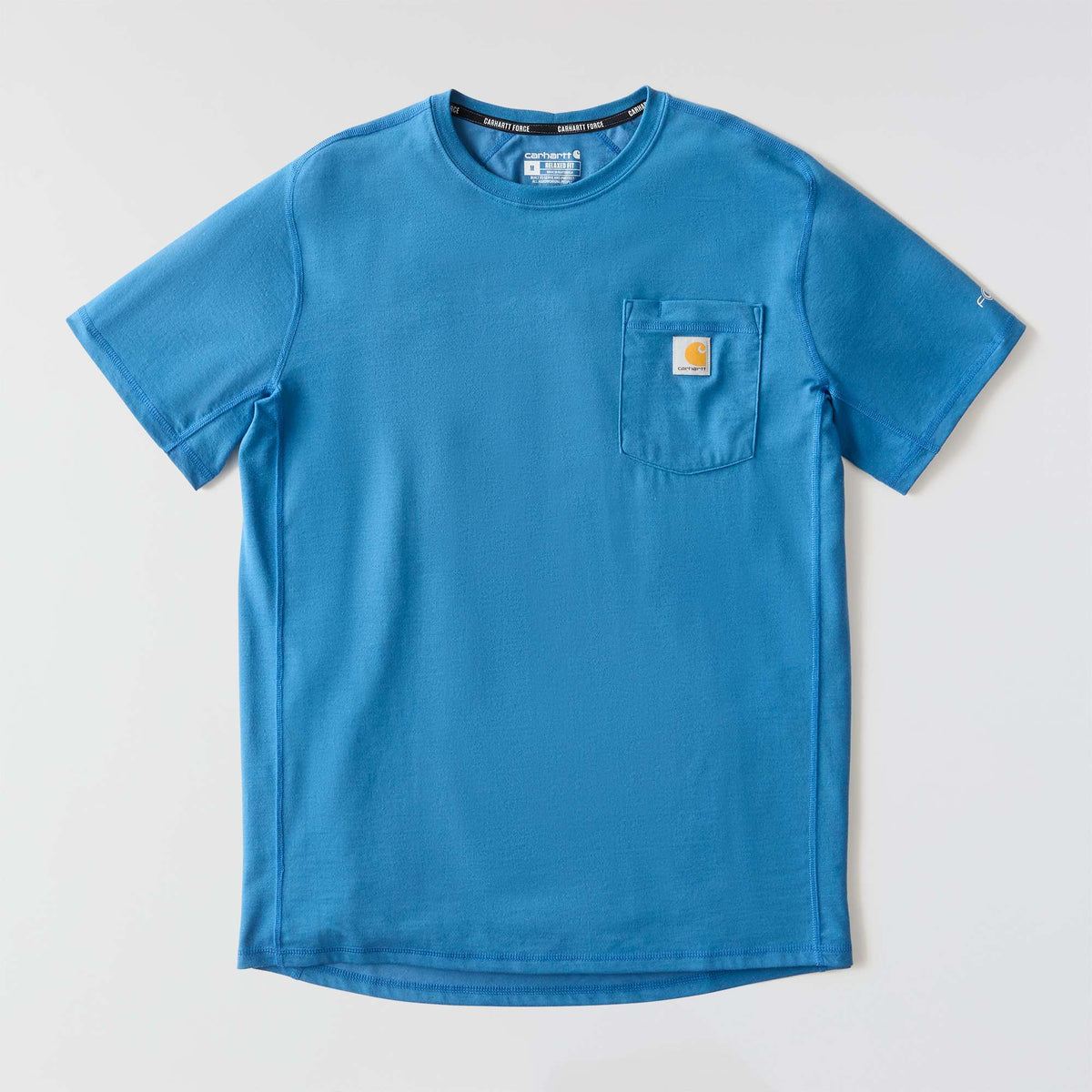 Carhartt Force Relaxed Fit Midweight Pocket T Shirt - Horizon Blue Heather