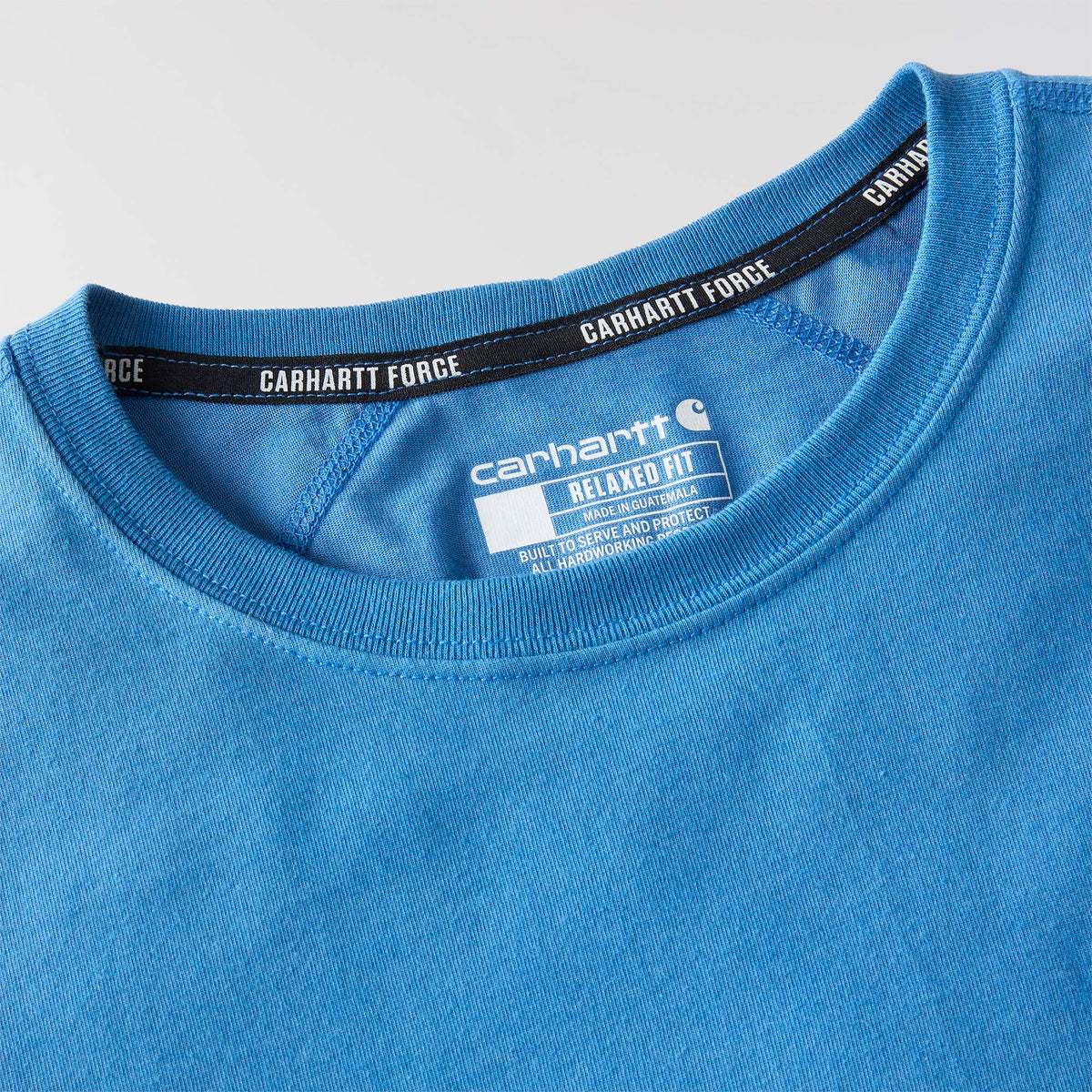 Carhartt Force Relaxed Fit Midweight Pocket T Shirt - Horizon Blue Heather