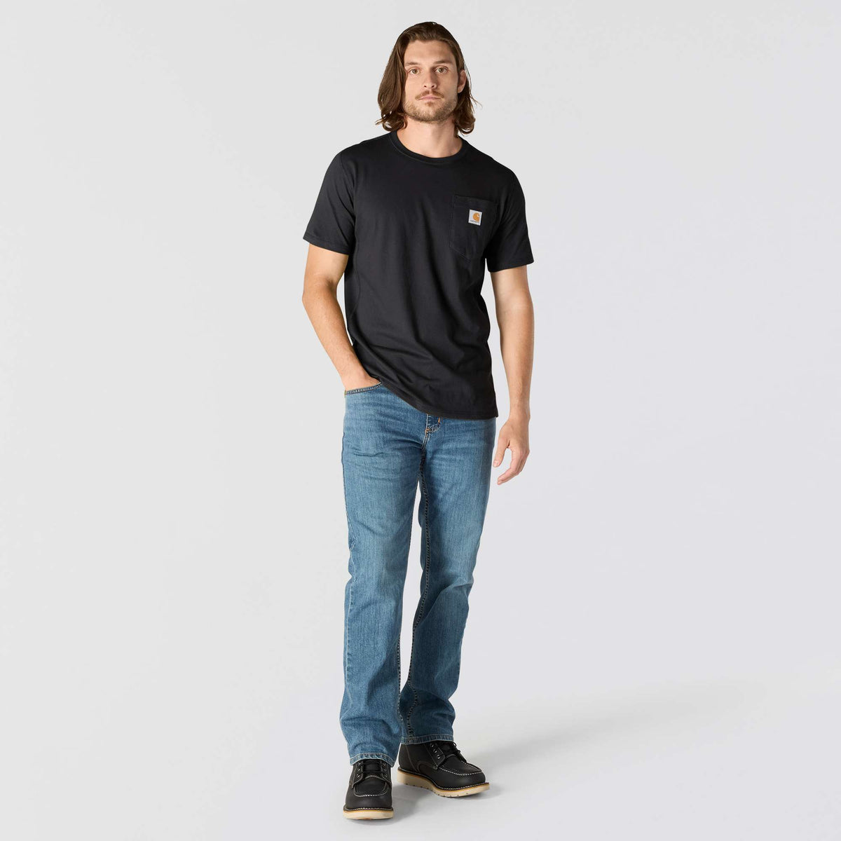 Carhartt Force Relaxed Fit Midweight Pocket T Shirt - Black