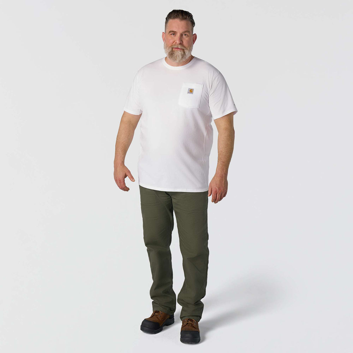 Carhartt Force Relaxed Fit Midweight Pocket T Shirt - White
