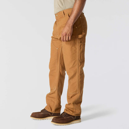Carhartt Iconic Loose Fit Firm Duck Double Front Utility Work Pant - Carhartt Brown