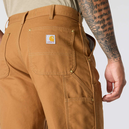 Carhartt Iconic Loose Fit Firm Duck Double Front Utility Work Pant - Carhartt Brown