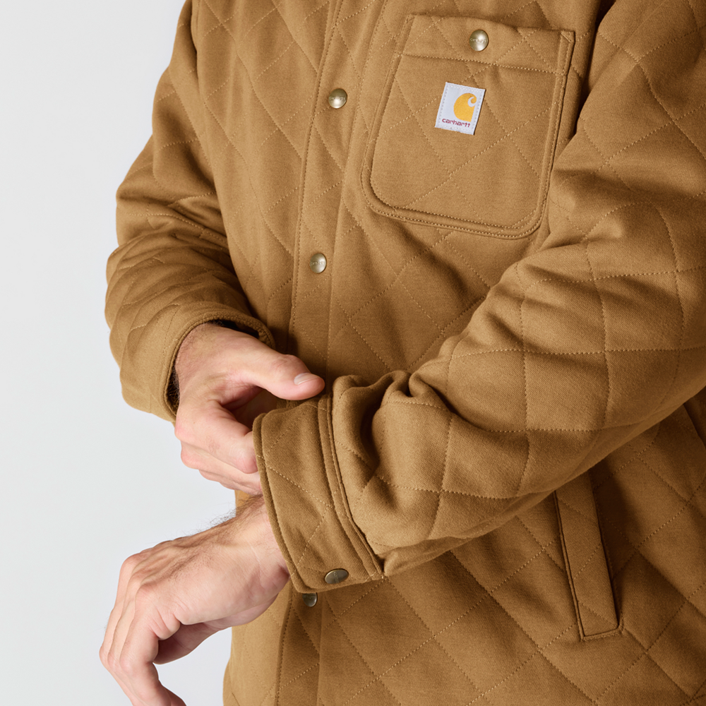 Carhartt Rain Defender Quilted Shirt Jacket - Carhartt Brown