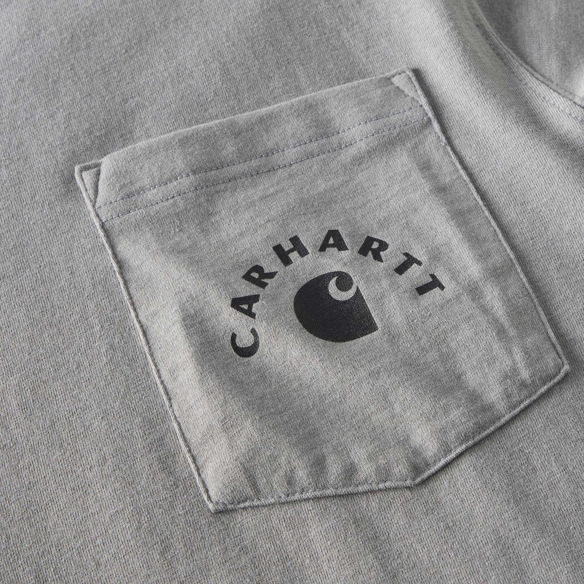 Carhartt Irvine Relaxed Work Logo T-Shirt - Weather Ash Heather