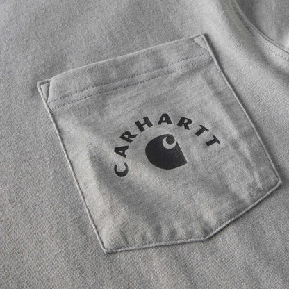 Carhartt Irvine Relaxed Work Logo T-Shirt - Weather Ash Heather