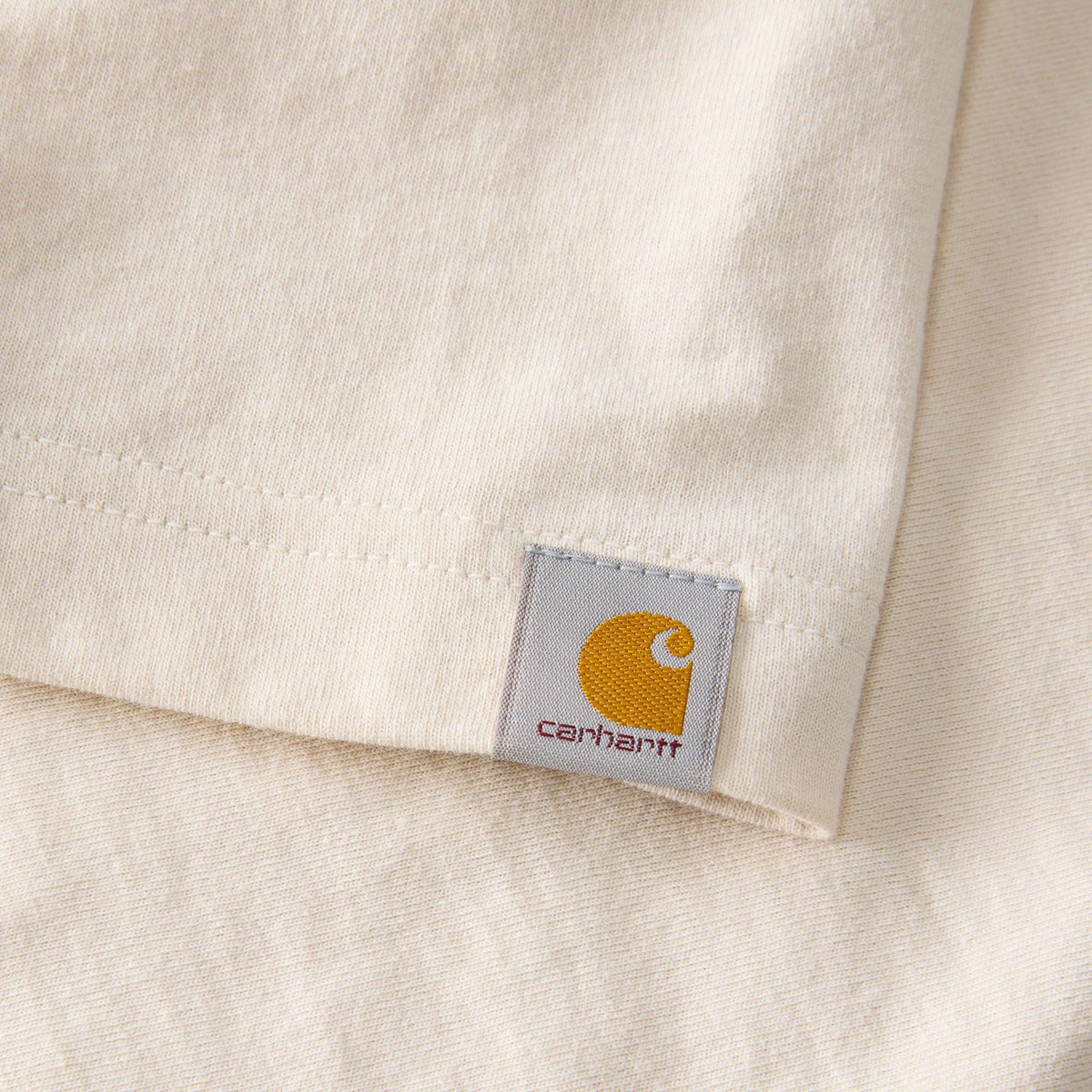 Carhartt Irvine Relaxed Layered Logo T-Shirt - Oat Milk