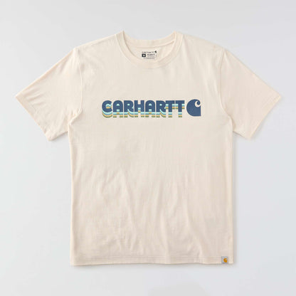 Carhartt Irvine Relaxed Layered Logo T-Shirt - Oat Milk